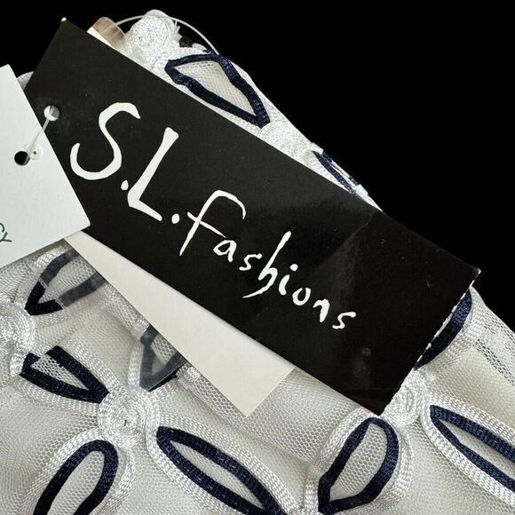 S L Fashions Women’s Stylish Overlay Dress / SZ: 14 / NWT - Picture 7 of 9
